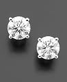 14k White Gold Certified Diamond Stud Earrings (3 ct. t. w.)
