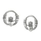 Sterling Silver Claddagh Earrings