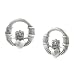 Sterling Silver Claddagh Earrings