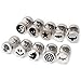 BMC 10 pc Stainless Steel Mixed Design Round Barbell Unisex Fashion Earrings Set