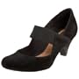 Clarks Artisan Women's Shire Town Wedge,Black Suede,7 M US
