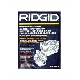 Ridgid VF3501 High Efficiency Dust Bags