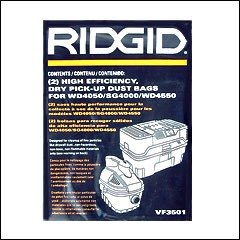 valentine Ridgid VF3501 High Efficiency DustB000U5U0OG