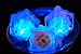 Set of 12 Litecubes Brand 3 Mode BLUE Light up LED Ice Cubes