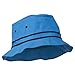 Striped Hat Band Fisherman Bucket Hat - Blue Navy