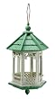 Decorative Green and White Wooden Gazebo Bird Feeder