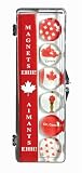 GLASS MAGNETS CANADIAN THEME SET OF 6