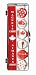 GLASS MAGNETS CANADIAN THEME SET OF 6