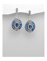 CZ Earrings In 92.5 Sterling Silver