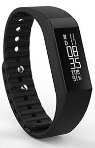 Fitness Tracker Toprime® Latest Replaceable Wristbands Activity Tracker Sleeping monitor Smart Band Multi-Functions work for Android and iOS Black