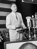 Sen. Prescott S. Bush Smiling Broadly Speaking Seriously from Lectern Photographic Poster Print, 30x40
