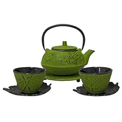 Teeservice 6-teilig Ein traditionelles chinesisches Teeservice aus massivem Eisenguss und emailliertem Innenleben. So bleibt der Tee lange hei� und kann stilecht genossen werden. Farbe gr�n von James Premium�