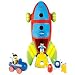 2 in 1 SPACE ROCKET SHIP with Detachable Capsule Astronauts Aliens child TOY children kid NEW