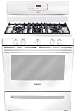 Bosch Evolution 300 Series: HGS30 30'' Freestanding Gas Range with 5 Sealed Burners, 5 cu. ft. Self Cleaning Oven and Continuous Grates