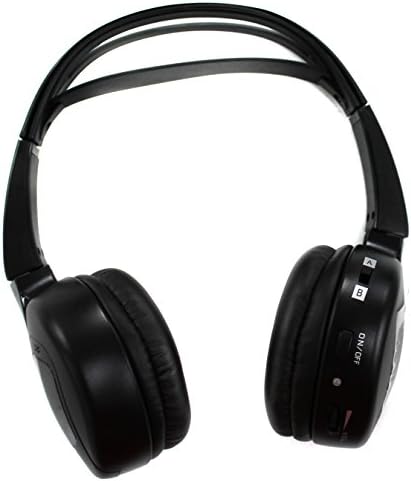 Audiovox Flat Folding 2-Channel Infrared Audio Stereo Wireless Headphones | IR2