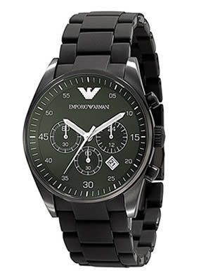 Emporio Armani Quartz Chronograph Green Dial Men's Watch AR5922