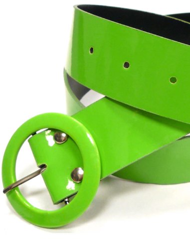 Imagen 2 de Bright Neon Green Belt (accesorio de disfraz)