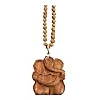 Natural Wood Ganesh Necklace