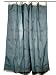 Indian Gift-2 Organza Ciyan Base Embroidered Sari Curtains Drapes Panel 92" Tabs