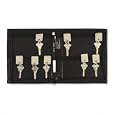 Key Case, Portable with Zipper, Vinyl, Velcro-Backed Key Tags, 24 Key Tags, BK PMF04987