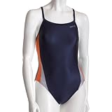 Reebok Women's Performance Silver Splice Recharge Back Swimsuit