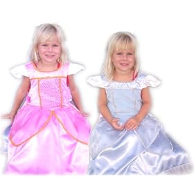 Princess Cinderella Costume Sleeping Beauty Costume- Reversible Princess Costume by Bday Parties