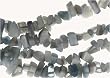 36 inch Endless Chip Necklace (approx. 8mm) - Grey Fiber Optic