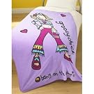 Official Kids Groovy Chick Lilac Printed Fleece Blanket