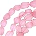 Cultured Sea Glass, Small Nugget Beads 8-16mm, 7 Pieces, Blossom Pink