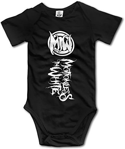 HYRONE Motionless In White Baby Bodysuit Long Sleeve Climbing Clothes Size 12 Months Black