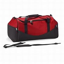 Quadra teamwear holdall in red/black