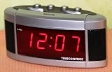 Digitaler Wecker Timecontrol Silver mit Leucht - LCD