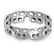 Sterling Silver Ring - Butterfly - Size: 5-12