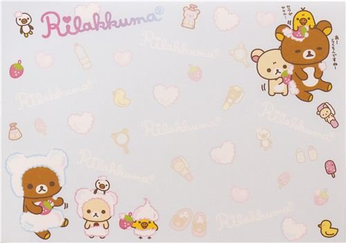 Imagen 4 de Bloc de notas Rilakkuma con osos y un pollito en la bañera