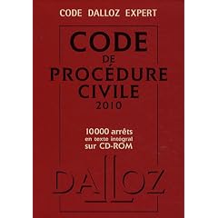 Code de proc�dure civile 2010 (1C�d�rom)