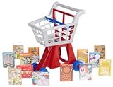 American Plastic Toys Deluxe Shopping Cart With Play Food