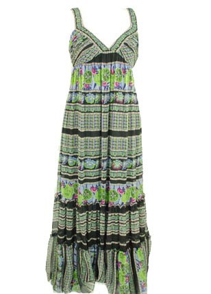 Nine West Silk Sleeveless Long Dress
