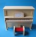 Klavier mit Hocker für die Puppenstube Miniatur 1:12