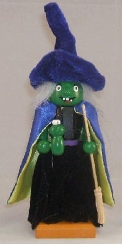 Halloween Witch Wooden Nutcracker Decoration 8 Inch