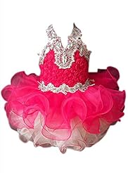Toddler Lace Crystal Short   Ball Gown Pageant Dress 