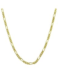 14 Karat Yellow Gold 2.5-mm Figaro Chain (20 Inch)