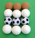 12 Kickerbälle (4x3), 4 verschiedene Sorten, Nur bei impisports in Original-Qualität