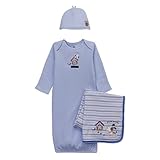 Newborns' Just One Year Gown 3-pc. Set - Puppy