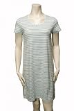 Misses Striped Short Sleeve Sleep Shirt