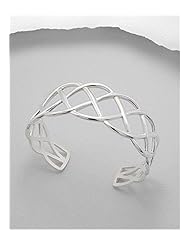 Cuff Bracelet In 92.5 Sterling Silver