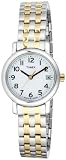 Timex Women's T2M644 Silver Stainless-Steel Quartz Watch with White Dial
