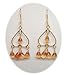 18 Kt 6.06 ct Citrine Briolette Dangle Hoops title=