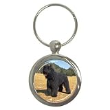 Bouvier des Flandres Key Chain (Round)