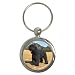 Bouvier des Flandres Key Chain (Round)