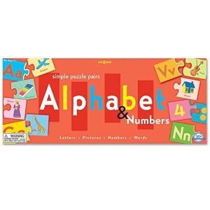 Simple Puzzle Alphabet-Numbers Pairs